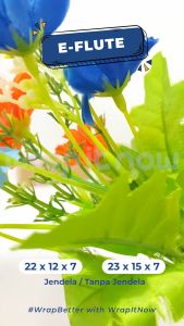 (Isi 20 pcs) Dus Eflute 22x12x7 / Dus Hampers Box Bolu Gulung Packaging Olshop Risol Brownies Jilbab