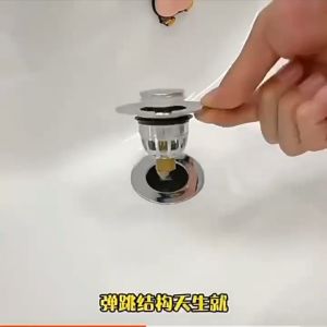 Nút nhấn xả chặn thoát nước chậu Lavabo thông minh lắp đặt tháo vệ sinh dễ dàng