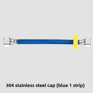 Metal Braided Hot Water Supply Tube Copper Cap Explosive Proof Faucet Soft Connector for Water Heater And Toilet