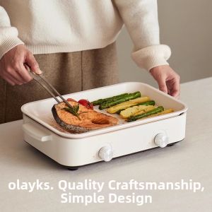 [China Plug Adapter Needed] Olayks | Instant Dual-zone Hot Pot Multifunctional