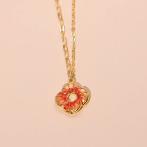 CHOW SANG SANG 周生生 MINTYGREEN 999 24K Gold Auspicious Windmill Dual Sided Wear Dainty Necklace for Women 47cm 95573N