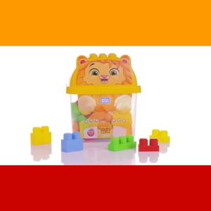 Mega Bloks Smiley Tiger / Playful Panda / Happy Puppy / Laughing Lion / Jolly Elephant 25 pieces (100.0% Original)