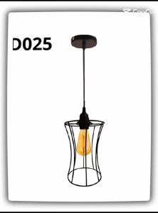 Lampu Gantung Minimalis Banyak Variasi Set 1 cabang Lampu Hias Besi Bohlam Hitam Pencahayaan Indoor