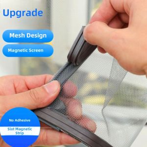 Magnetic Attraction Screen Curtain Self Adhesive Window Mosquito Net Invisible Simple Iron Magnetic Screen for Home Use