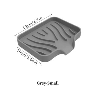 1PCS Silicone Drain Soap Box Kitchen Bathroom Anti-slip Sink Tray Creative Washing Table Soap Tray Free Punch Drain Rack Storage