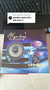 READY Speaker pintu semua Mobil 6 Inch 600 W 1 Pcs full bas subwoofer truk avanza brio Audio Coaxial