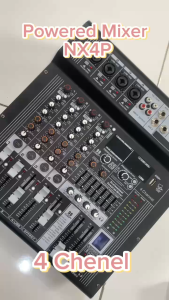 BOMGE NX4/6 4-6 Channel Mixer Independent 48V 2 AUX Output Mixing Console USB Bluetooth Playback Sound Table Audio Mixer for Streaming