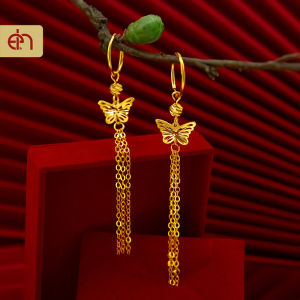 Dangle Tassel 916 Gold Earrings Butterfly Drop Long Chain Earrings for Wedding Prom Party Birthday