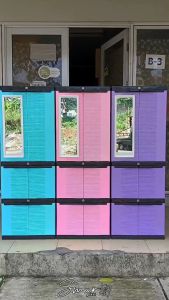 Lemari Plastik 4 Susun Tingkat Rak Gantung Mini Baju Pakaian Serbaguna Cermin Kunci Multifungsi Murah Awet Kokoh MMX