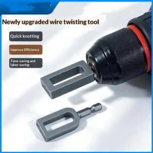 1PC Large Diameter Multi-Functional Wire Twisting Tool Standard Hexagonal Shank Compact Size Iron Wire Knotting Connector