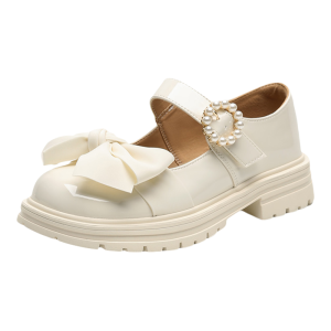 Josiny | White Bow Mary Jane Lolita Pumps Spring