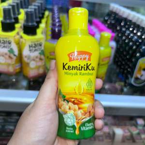 Happy Kemiriku Minyak Rambut With Vitamin E 100 ml - Mulitivitamin Penyubur Rambut