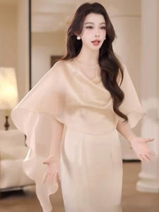 Gentle Chiffon Sun Protection Clothing Womens Summer Matching Skirt Outer Shawl Cardigan Outwear Asymmetrical Breathable Tulle Blouse