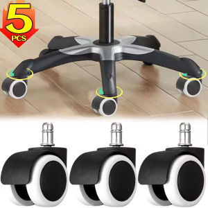 5PCS Universal Office Chair Wheel Casters 2-inch Replacement 360° Rotatable Universal Wheel Home Hardware Swivel Furniture Wheel Roller