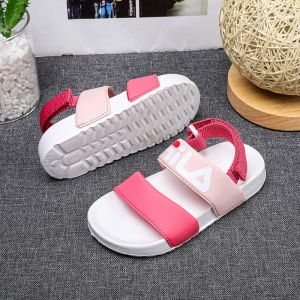 Kids Shoes Letter Sandal Cute Girls Boy Flat Shoes Soft Antikids Summer Beach Kids Shoes  *AF