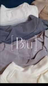 𝐁𝐈𝐈𝐔 Baju Kaos Inner Manset Wanita Lengan Panjang Spandex Rayon Premium