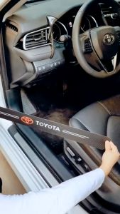 Stiker Terbaru 9Pcs Carbon 3D Mobil Toyota Camry & Stiker Pijakan Kaki Mobil Camry Universal