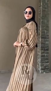 Gamis Salur Lengan Panjang Rayon Premium & Gamis Silang Belakang