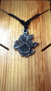 Pewterland Pendant 3D Seri Mitologi Shen Long Eternity KalungTengkorak 3 Dimensi Pria dan Wanita