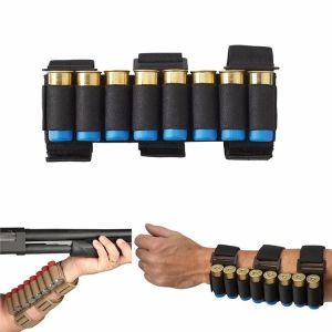 Outdoor Hunting Detachable Arm Bullet Pouch 8-Round Ammunition Shell Carrier Bag For 12/20 Gauge Shotguns Hunting Accessories