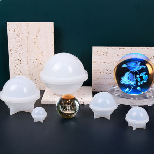 2-10CM Sphere Ball Crystal Resin Silicone Mold Round Ball Clear Mould for UV Resin Epoxy Resin Craft Supplies Epoxy Resin Mould