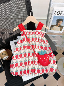 Summer New Style Children's Dress: Baby Fashionable Strap Princess Dress