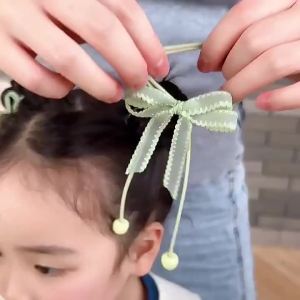 2 Chiếc Hoạt Hình Series Dây Buộc Tóc Co Giãn Cho Bé Gái Trẻ Em Công Chúa Dễ Thương Dây Buộc Tóc Trẻ Em Mũ Polyester Phụ Kiện Thời Trang