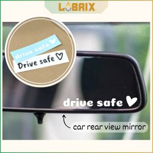 LUBRIX Car Sticker Rear View Mirror Car Side Mirror Sticker Stiker Kereta Drive Safe Car Decal Vinyl Sticker Waterproof