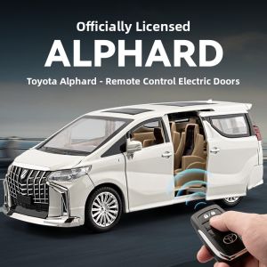 CHEZHI | Toyota Alphard Car Model 1:24 Scale R/C Opening Doors Alloy with Shock Absorption Light and Sound