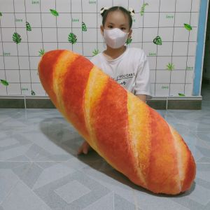 GỐI ÔM CHO BÉ MẪU GIÁO HÌNH  BÁNH MÌ SIZE LỚN VẢI NHUNG MỊN 100% GÒN HÀNG CAO CẤP AN TOÀN CHO BÉ