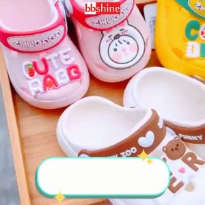 Dép cho bé gái và bé trai cao cấp chống trượt BBShine Dép cross cho bé họa tiết hình thú ngộ nghĩnh nhiều màu sắc – D8