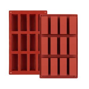 1-2 Fill Chocolate Bar Mold Deep Silicone Thick Chocolate Bar Mold Fill Bar Pistaco-Chocolate Bar Decomposition Candy Bar Mold