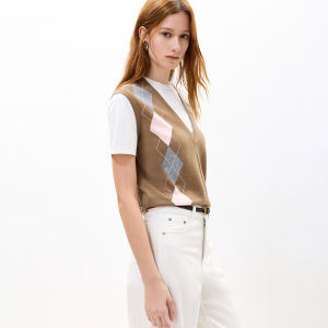 Lily | Áo Thun Ngắn Tay Phong Cách Vintage Kẻ Sọc Giả Lớp