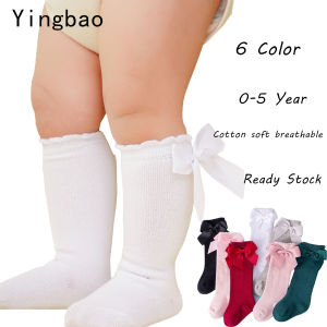 Yingbao Newborn Baby Girl Boy Socks Toddler Cotton Breathable Soft Children Knee High Kids Long Socks