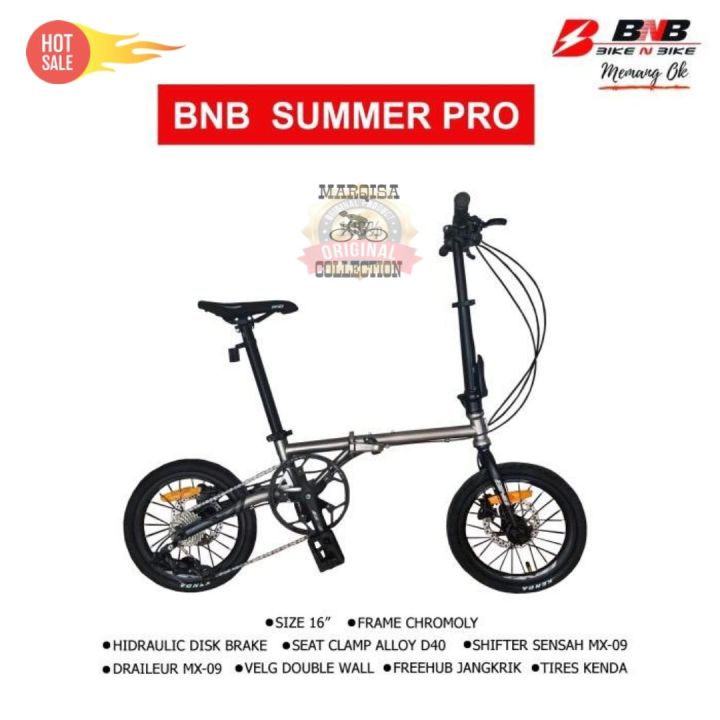 Chromoly Frame Sepeda Alloy Murah Sepeda Lipat 16 Inch BNB Summer
