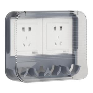 HALEXIONG | Waterproof Splash Guard Power Cover Transparent Adhesive