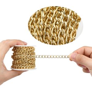 3 M/5 M/ม้วนโลหะอลูมิเนียม O-รูปโซ่สีต่างๆ Twist CHAIN สําหรับเครื่องประดับ DIY ทําอุปกรณ์เสริม