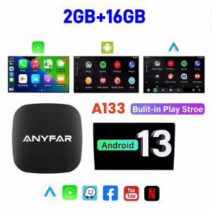 ANYFAR | Android 13 Ai Box Wired to Wireless Carplay Android Auto Adapter WiFi For Youtube Nexflit Cars Smart Ai Box Bulit in Play Stroe