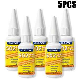 LOOLIFL | 502 Super Glue Instant Strong Cyanoacrylate Adhesive Fast Drying Clear Repair Glue for Plastic Metal Wood Ceramic Glass Rubber