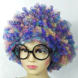 Explosion Head Wig Adult Childrens Clown Stage Performance Props Colorful Wig Sweet Cute Style Natural Looking Daily Whole Wig