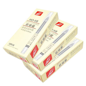 Quick Dry Black Ink Ballpoint Pen Direct Liquid Neutral Pen Signature Study Supplies High Aesthetic Value INS Style Cultural Goods