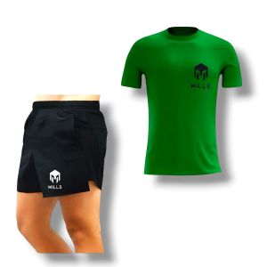 Setelan Baju Olahraga Sepakbola Futsal Lari Baju Polos Simpel Mills Sport Premium Pakaian Premium