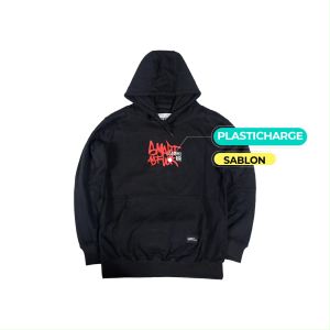 Jaket Hoodie sweater Distro Original Langky BWCF Cazzo Black