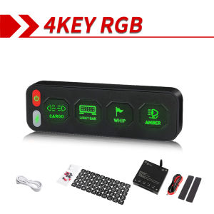 COLIGHT RGB 12 Gang Switch Panel 12V 24V Wireless Control 8 Gang Switch Panel for Car Truck SUV RV Camper Van Offroad 4x4 ATV