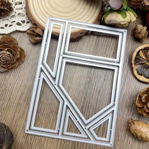 1pc Rectangle Background Frame Metal Cutting Dies for DIY Scrapbooking Card Making Craft Knife Mould Blade Punch Stencils