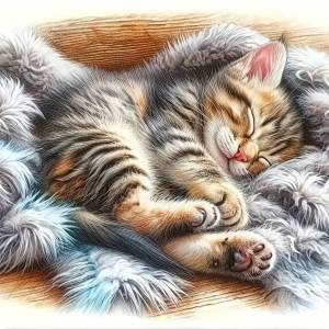 DIY Cross Stitch Cat Embroidery Plant Animal 11ct Printed Canvas Starter Kit For Beginners Handwork Art Craft Gift