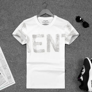 Áo Thun Nam Tay Ngắn Mùa Hè Thời Trang Ôm Vừa Vặn Mới Nửa Tay Co Giãn Áo Thun Trẻ Trung Chất Liệu Cotton Thường Ngày