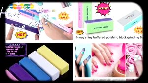 Multifunctional 7-Sided & 4-Sided Grinding Polishing Block – Sponge Nail File Buffer Tool
