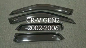 กันสาด คิ้วกันสาด คิ้ว ดำทึบ ฮอนด้า ซีอาวี GEN2 Honda CR-V CRV 2002 2003 2004 2005 2006 ใส่ร่วมกันได้ A