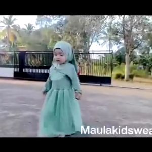 (EGSUS) Gamis Tutu Hijab Bayi Balita Lucu Pakaian Anak Perempuan (0 Bulan - 4 Tahun) Fashion Muslim Ungu